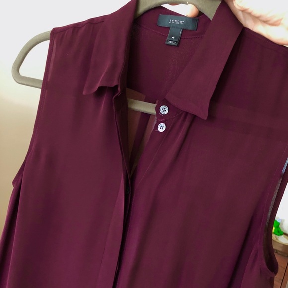 J.Crew silk button-down tank tunic - Picture 4 of 8